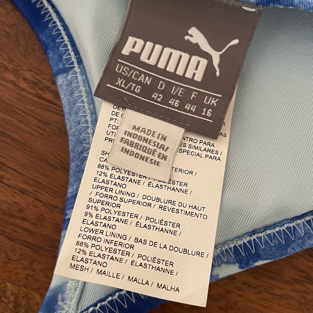 NWT Puma Floral Cross-back Sports Bra - Picture 5 of 5